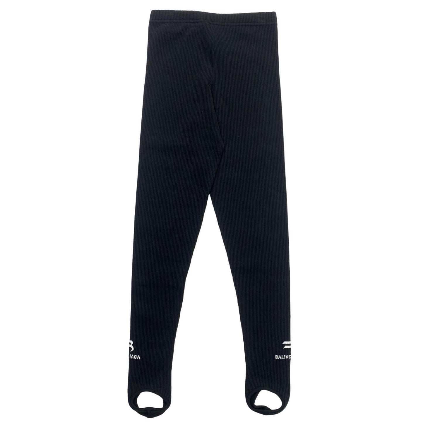 BALENCIAGA | バレンシアガ Rib Knit Stirrup Leggigns その他ボトムス レギンス ブラック サイズ：M【瀬戸大橋店】