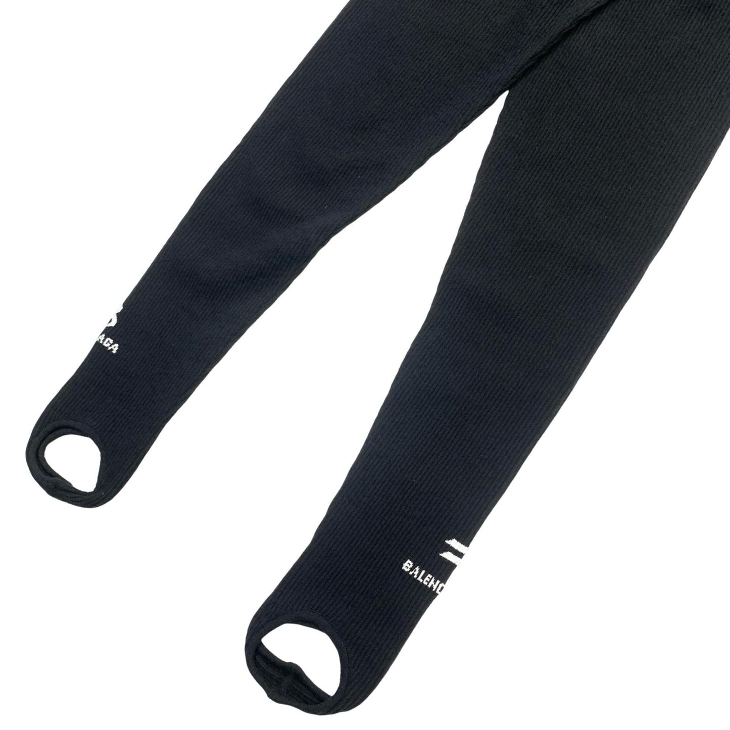 BALENCIAGA | バレンシアガ Rib Knit Stirrup Leggigns その他ボトムス レギンス ブラック サイズ：M【瀬戸大橋店】