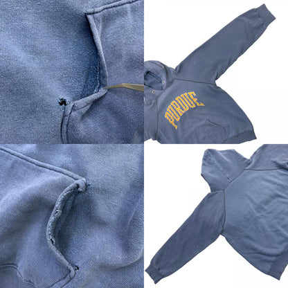 Champion | Champion Tricot Tag PURDUE Hoodie Era: 80s Navy Size: L