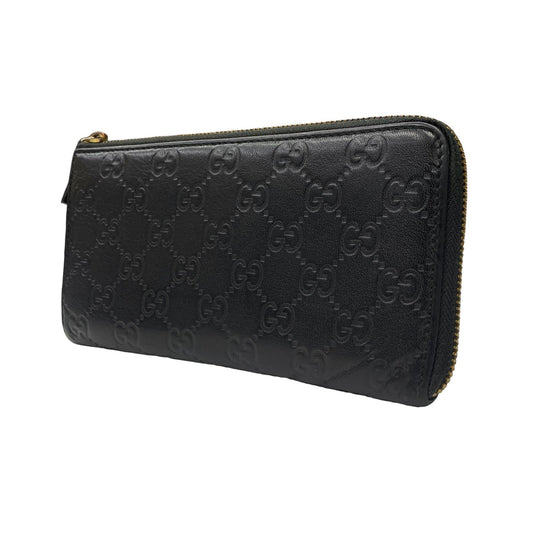 GUCCI | グッチ グッチ シマ GGロゴ 長財布 ブラック
