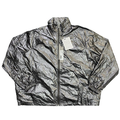 Rick Owens | Rick Owens JUMBO WINDBREAKER Nylon Jacket Silver Size: L