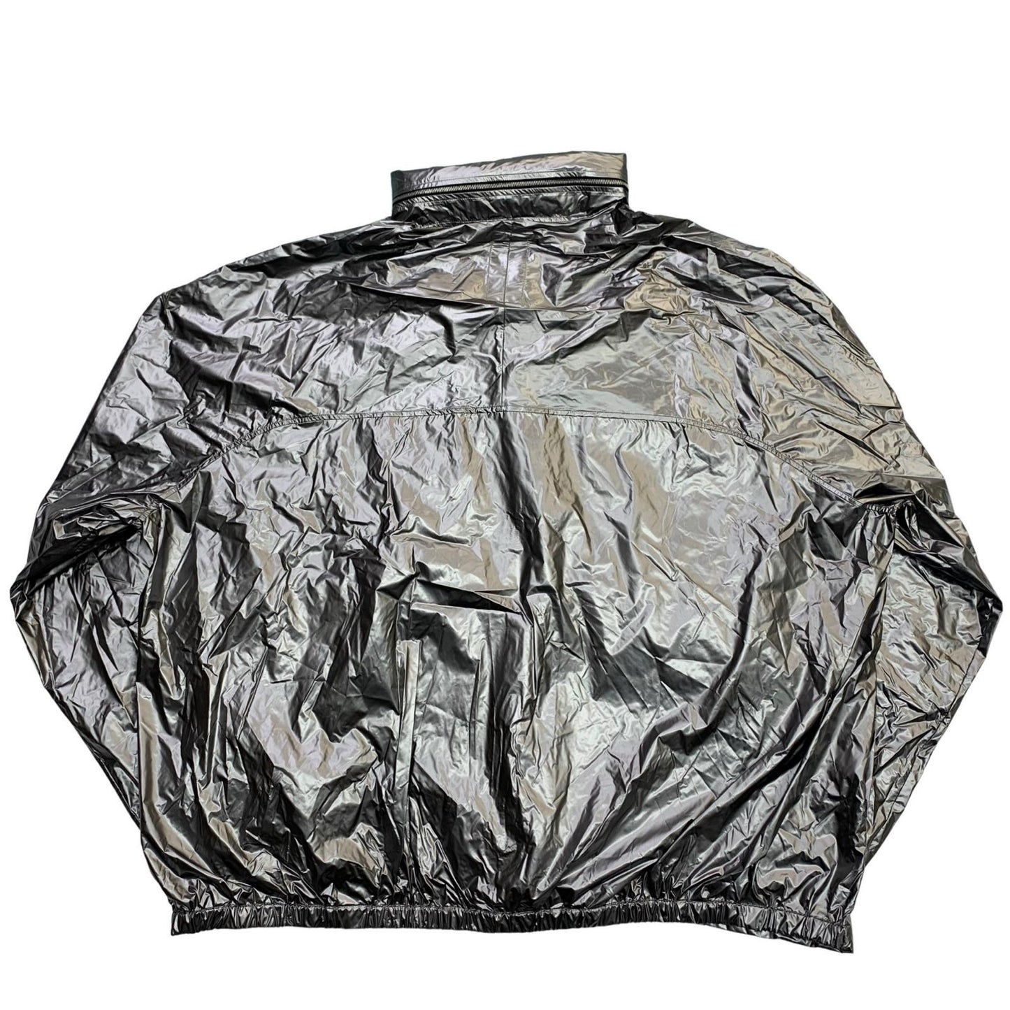 Rick Owens | Rick Owens JUMBO WINDBREAKER Nylon Jacket Silver Size: L