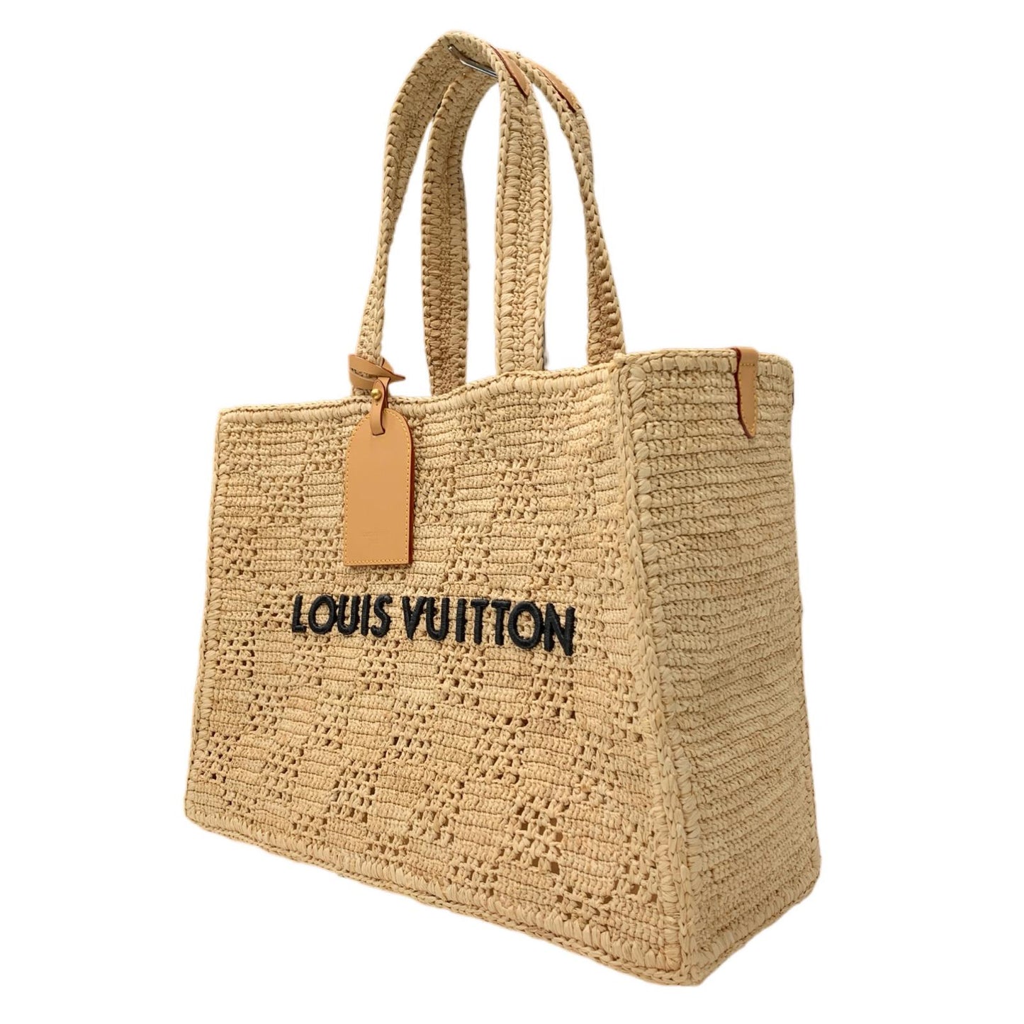LOUIS VUITTON | ルイ・ヴィトン ダミエ サマーショッパートートMM ハンドバッグ M25008 ベージュ【瀬戸大橋店】