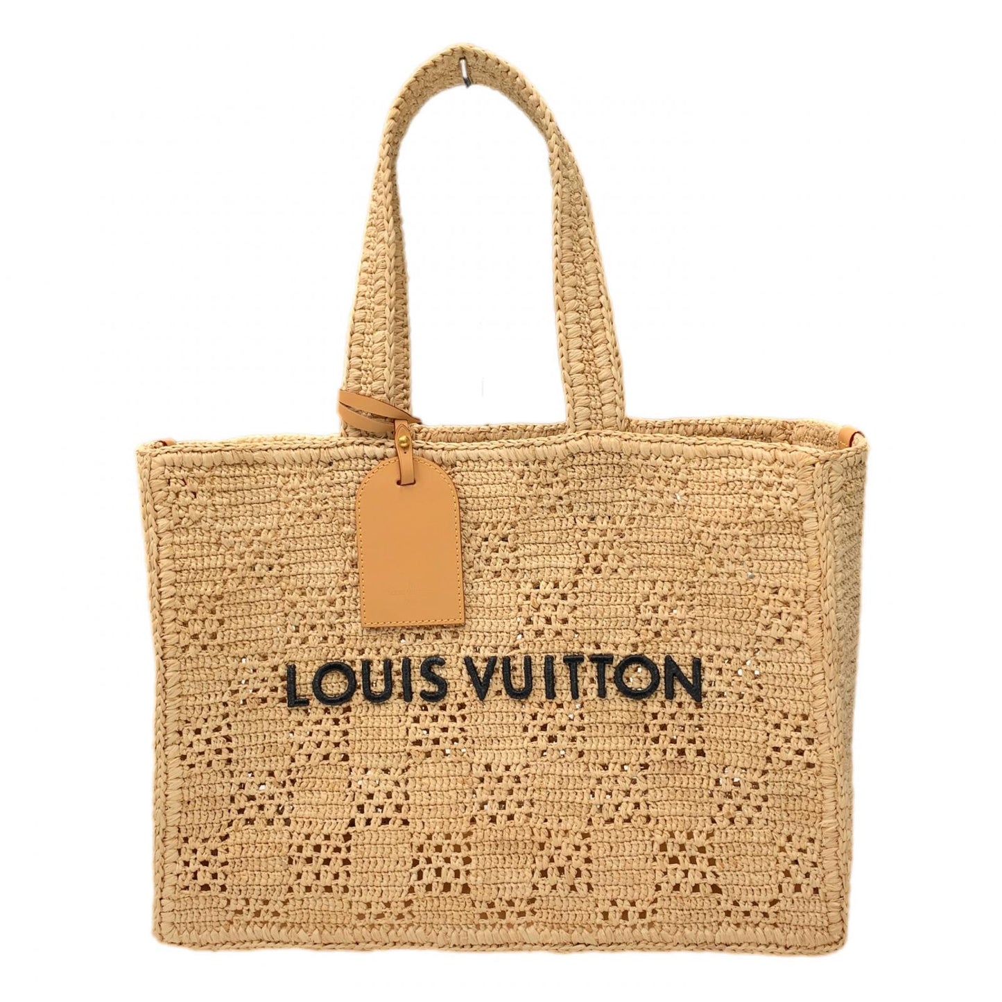 LOUIS VUITTON | ルイ・ヴィトン ダミエ サマーショッパートートMM ハンドバッグ M25008 ベージュ【瀬戸大橋店】