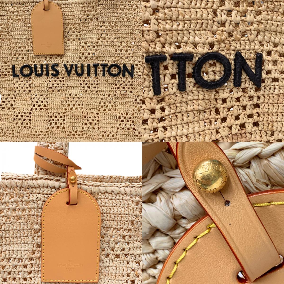 LOUIS VUITTON | ルイ・ヴィトン ダミエ サマーショッパートートMM ハンドバッグ M25008 ベージュ【瀬戸大橋店】