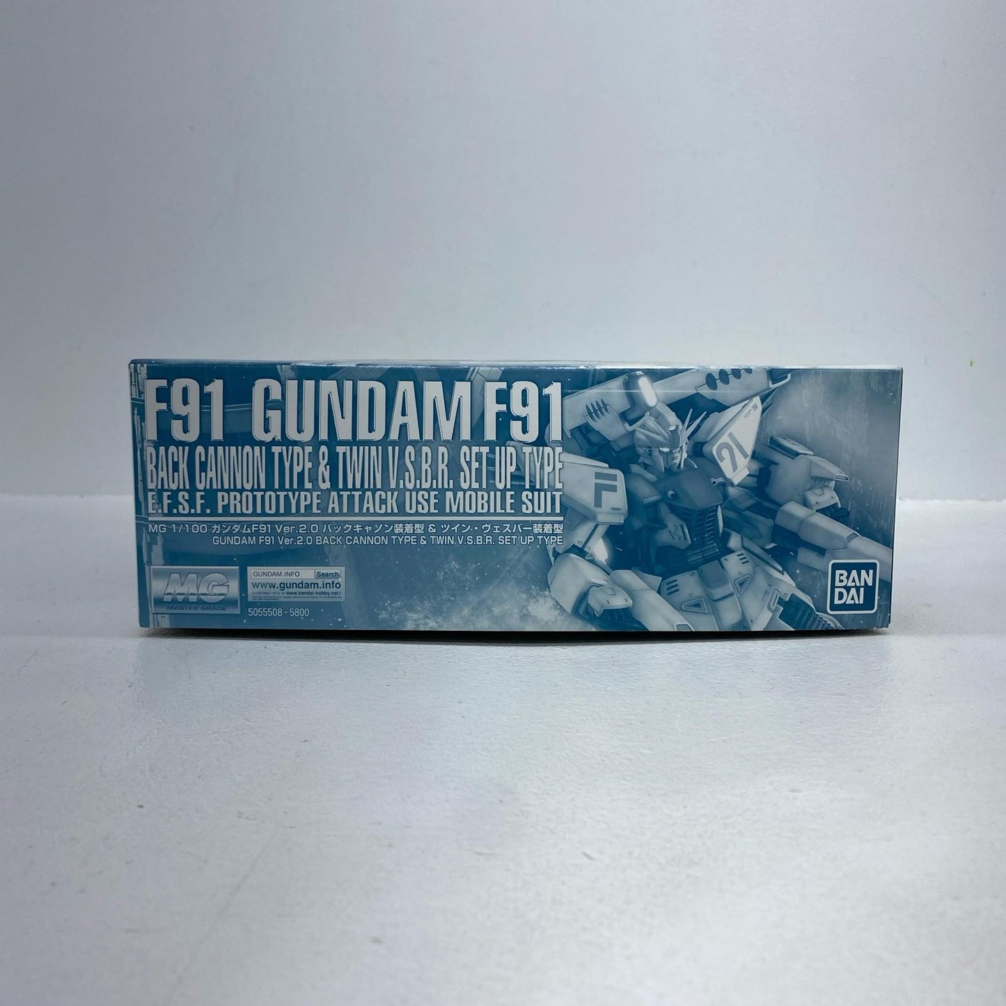 1/100 MG Gundam F91 Ver.2.0 Back Cannon & Twin VSBR Type "Mobile Suit Gundam F91-MSV" Premium Bandai Exclusive [5055508]
