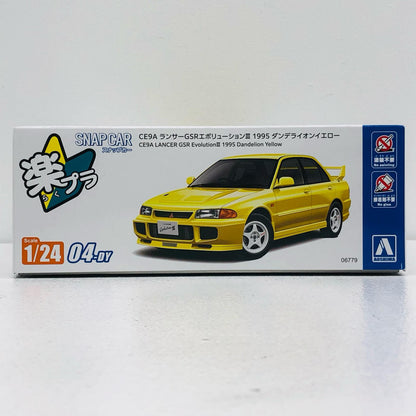 1/24 CE9A Lancer GSR Evolution III 1995 Dandelion Yellow "Rakupura Snap Kit No.04-DY" [067796]