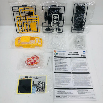 1/24 CE9A Lancer GSR Evolution III 1995 Dandelion Yellow "Rakupura Snap Kit No.04-DY" [067796]