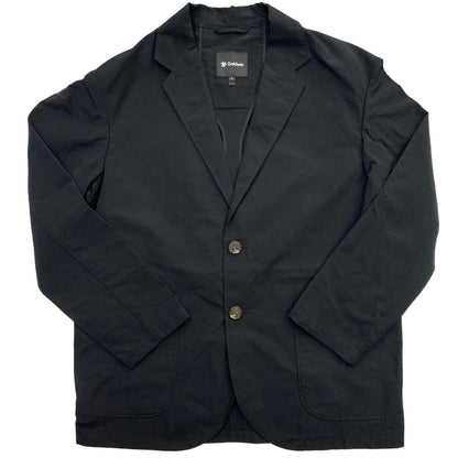 GOLDWIN | Goldwin Relaxed Nylon Two-button Jacket Tailored Jacket Black Size: L