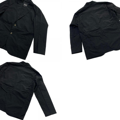 GOLDWIN | Goldwin Relaxed Nylon Two-button Jacket Tailored Jacket Black Size: L