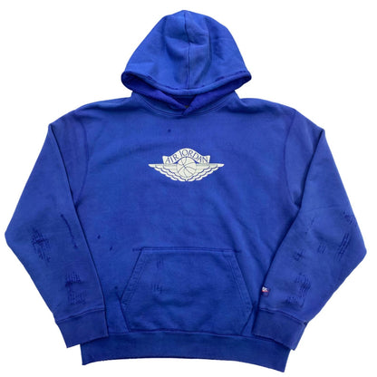 JORDAN | JORDAN AIR JDN RAIR FLEECE PULLOVER HOODIE Blue, Size: L