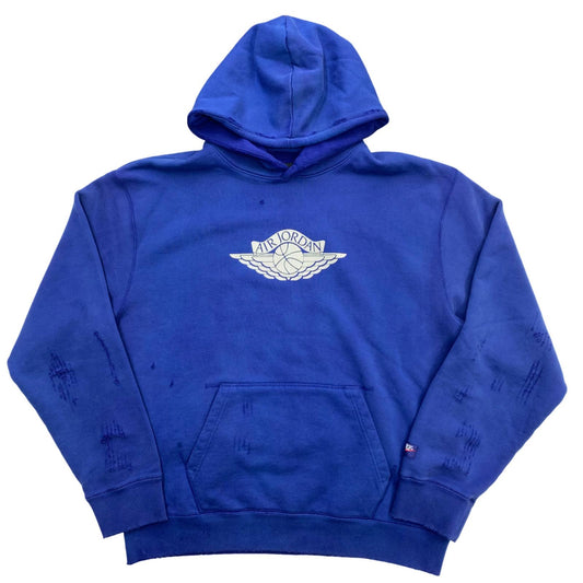JORDAN | ジョーダン JORDAN AIR JDN RAIR FLEECE PULLOVER HOODIE パーカー ブルー サイズ：L
