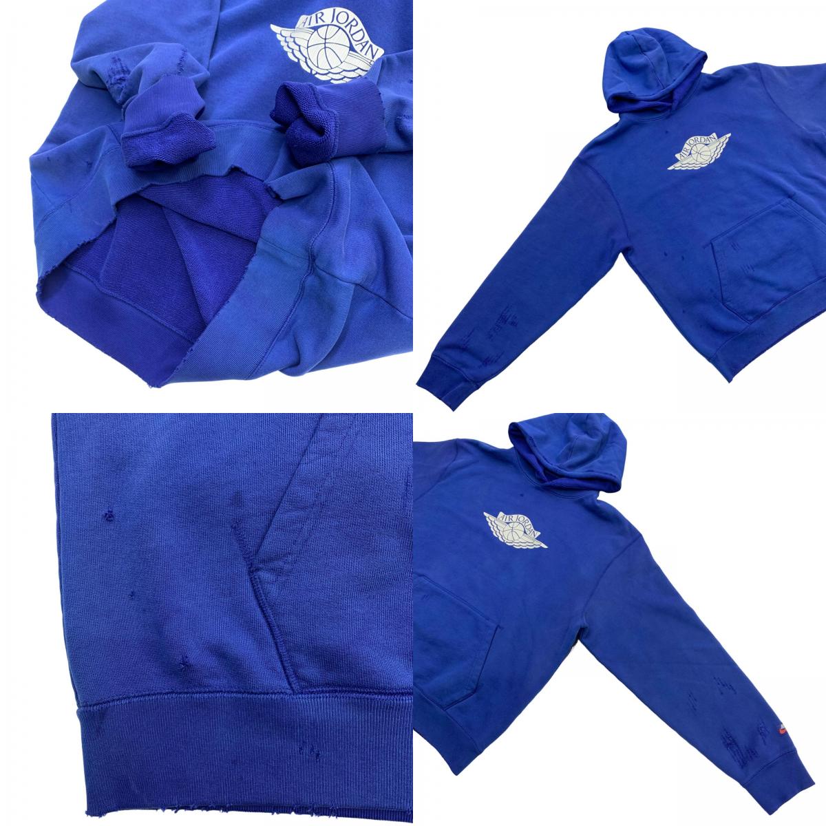 JORDAN | JORDAN AIR JDN RAIR FLEECE PULLOVER HOODIE Blue, Size: L