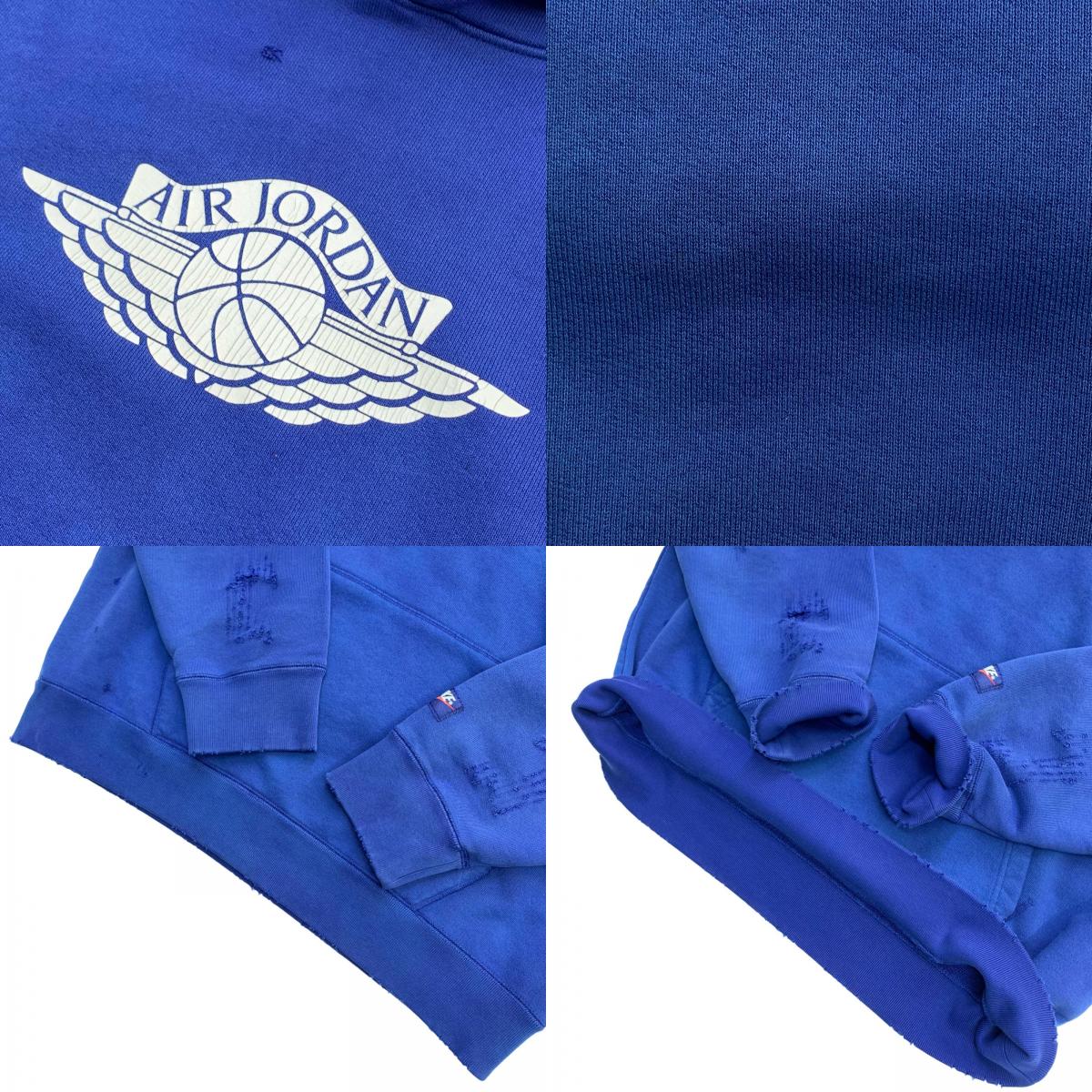 JORDAN | JORDAN AIR JDN RAIR FLEECE PULLOVER HOODIE Blue, Size: L