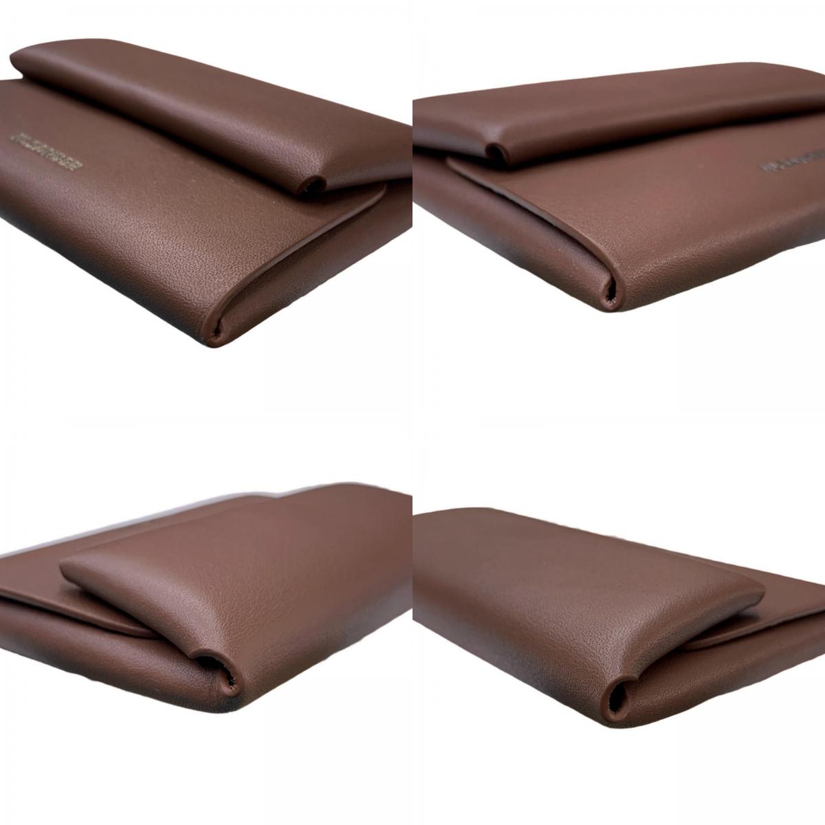 JIL SANDER | JIL SANDER J26UI0005 Coin Case FOLDED COIN PURSE Brown