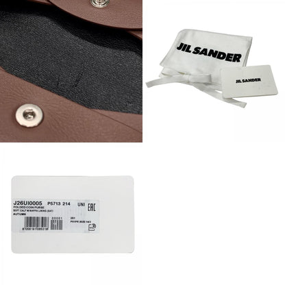 JIL SANDER | JIL SANDER J26UI0005 Coin Case FOLDED COIN PURSE Brown