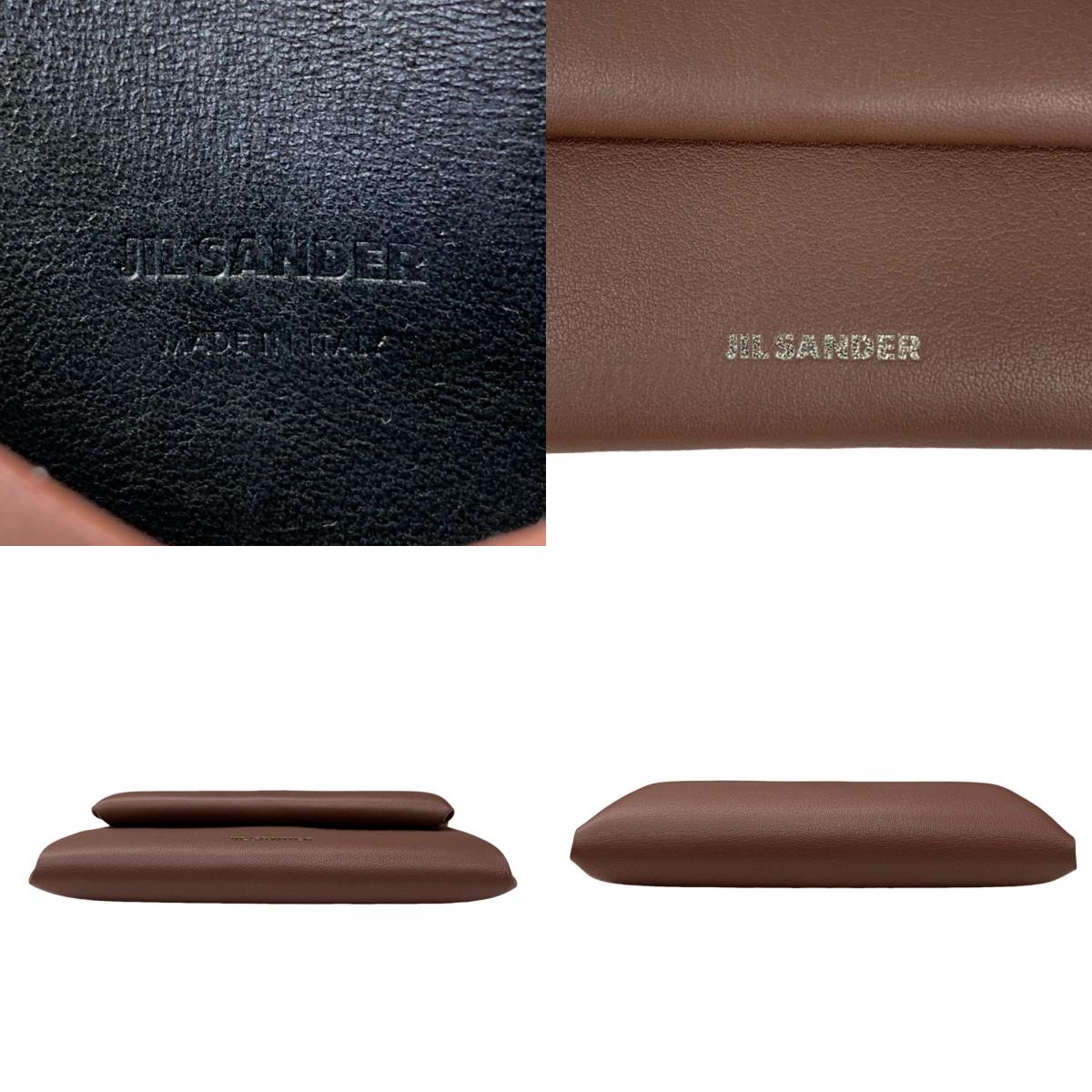 JIL SANDER | JIL SANDER J26UI0005 Coin Case FOLDED COIN PURSE Brown