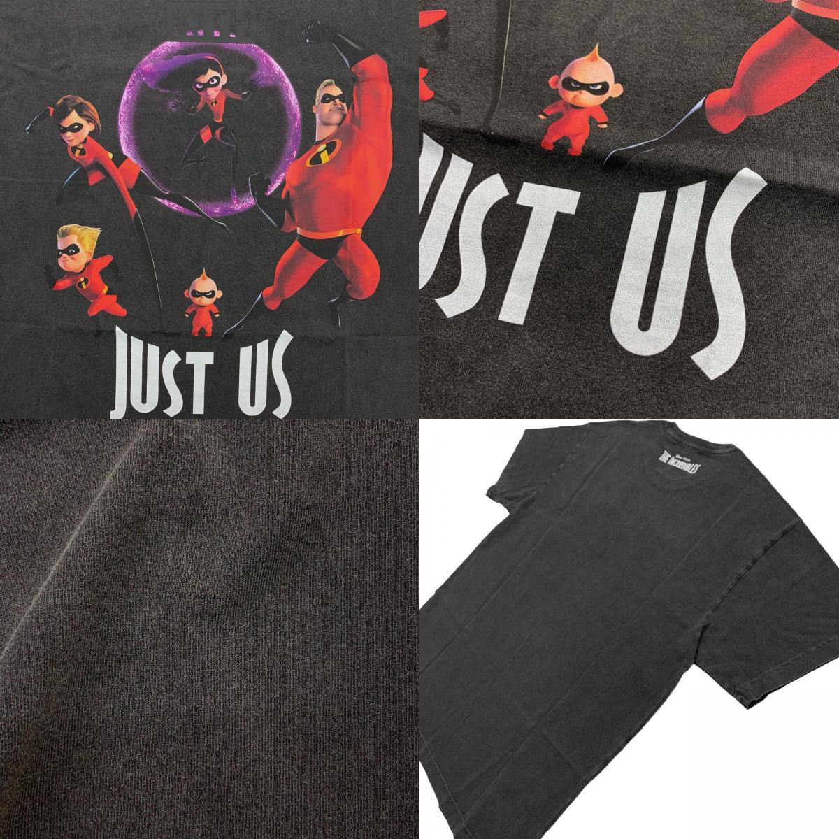 KITH | KITH KITH x PIXAR INCREDIBLES JUST US Short Sleeve T-shirt Black Size: M