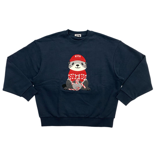KITH | キース Kithmas Otter Nelson Crewneck スウェット ネイビー サイズ：M