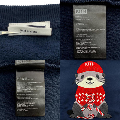 KITH | Kithmas Otter Nelson Crewneck Sweatshirt Navy Size: M