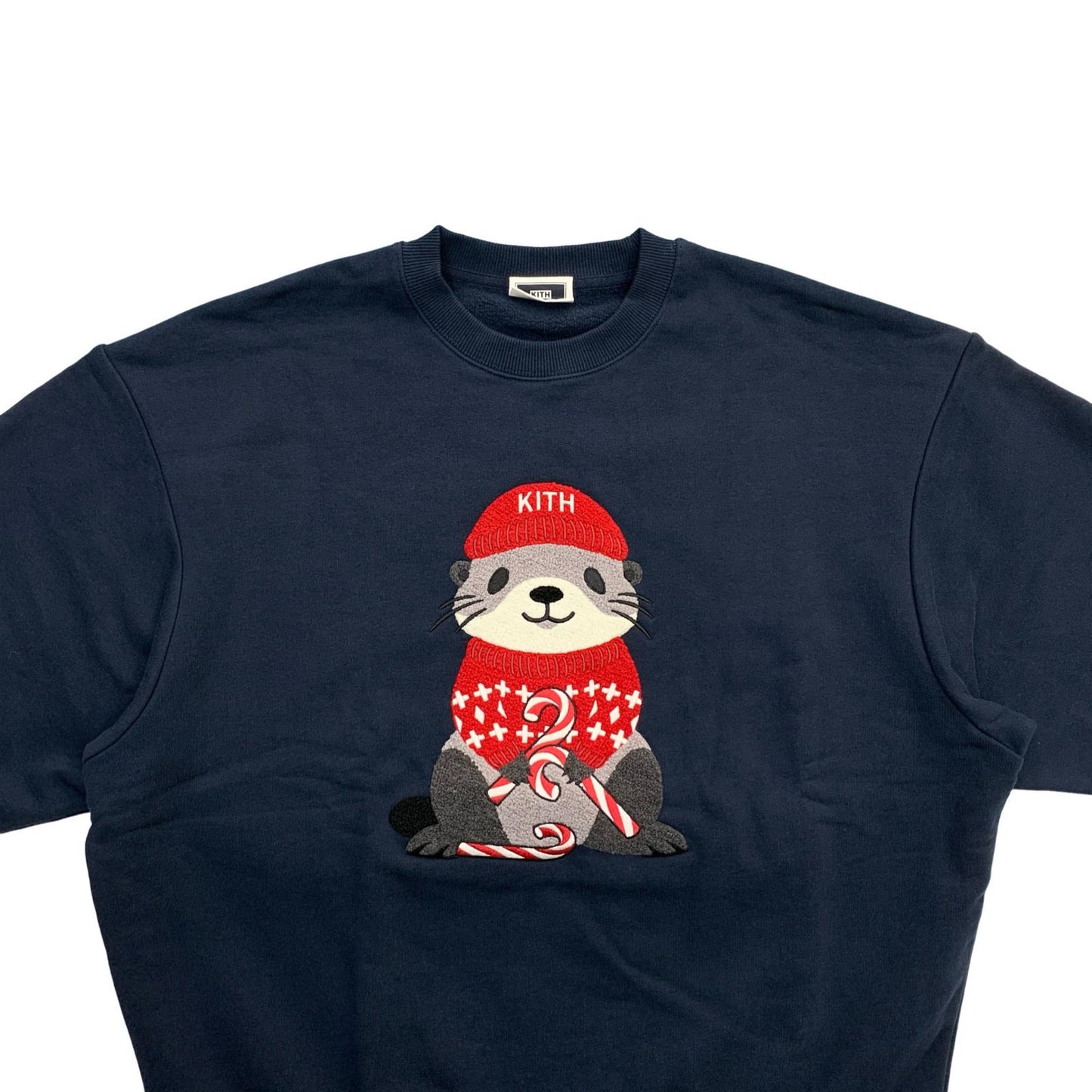 KITH | Kithmas Otter Nelson Crewneck Sweatshirt Navy Size: M
