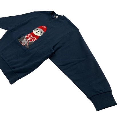 KITH | Kithmas Otter Nelson Crewneck Sweatshirt Navy Size: M