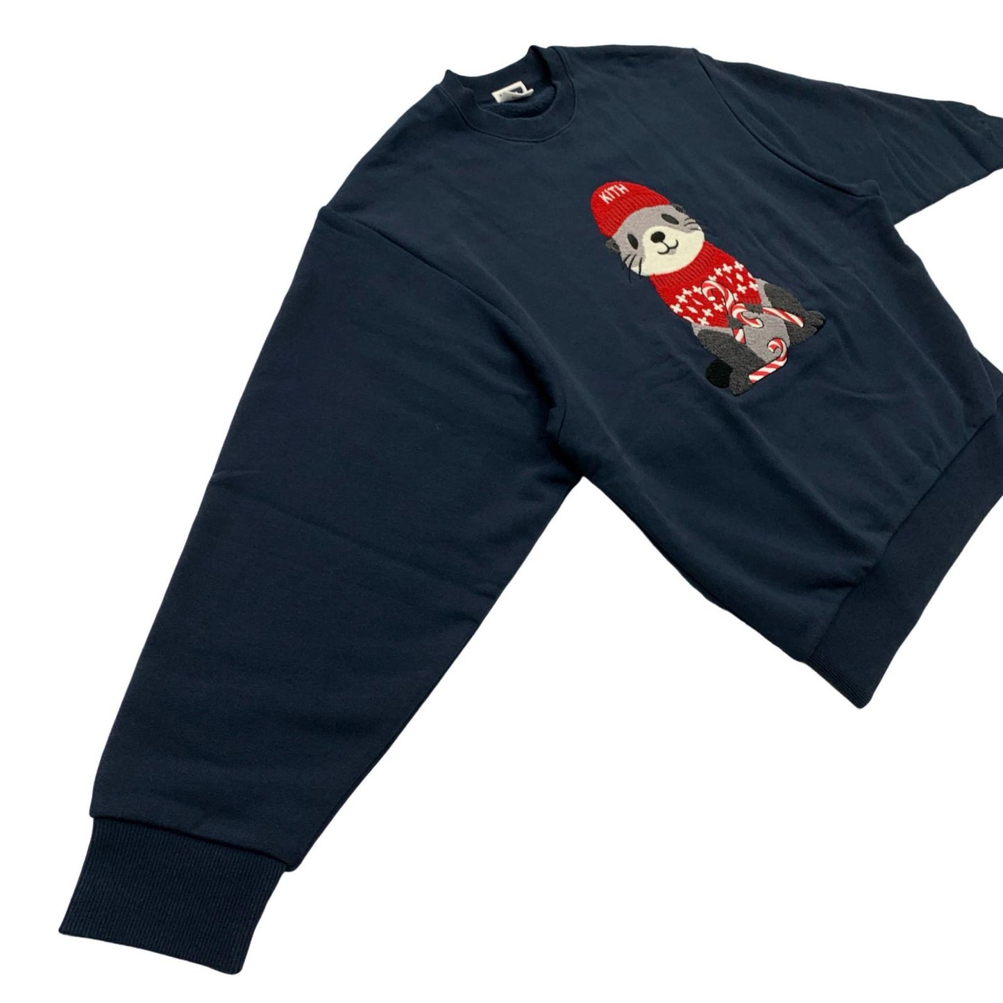 KITH | Kithmas Otter Nelson Crewneck Sweatshirt Navy Size: M