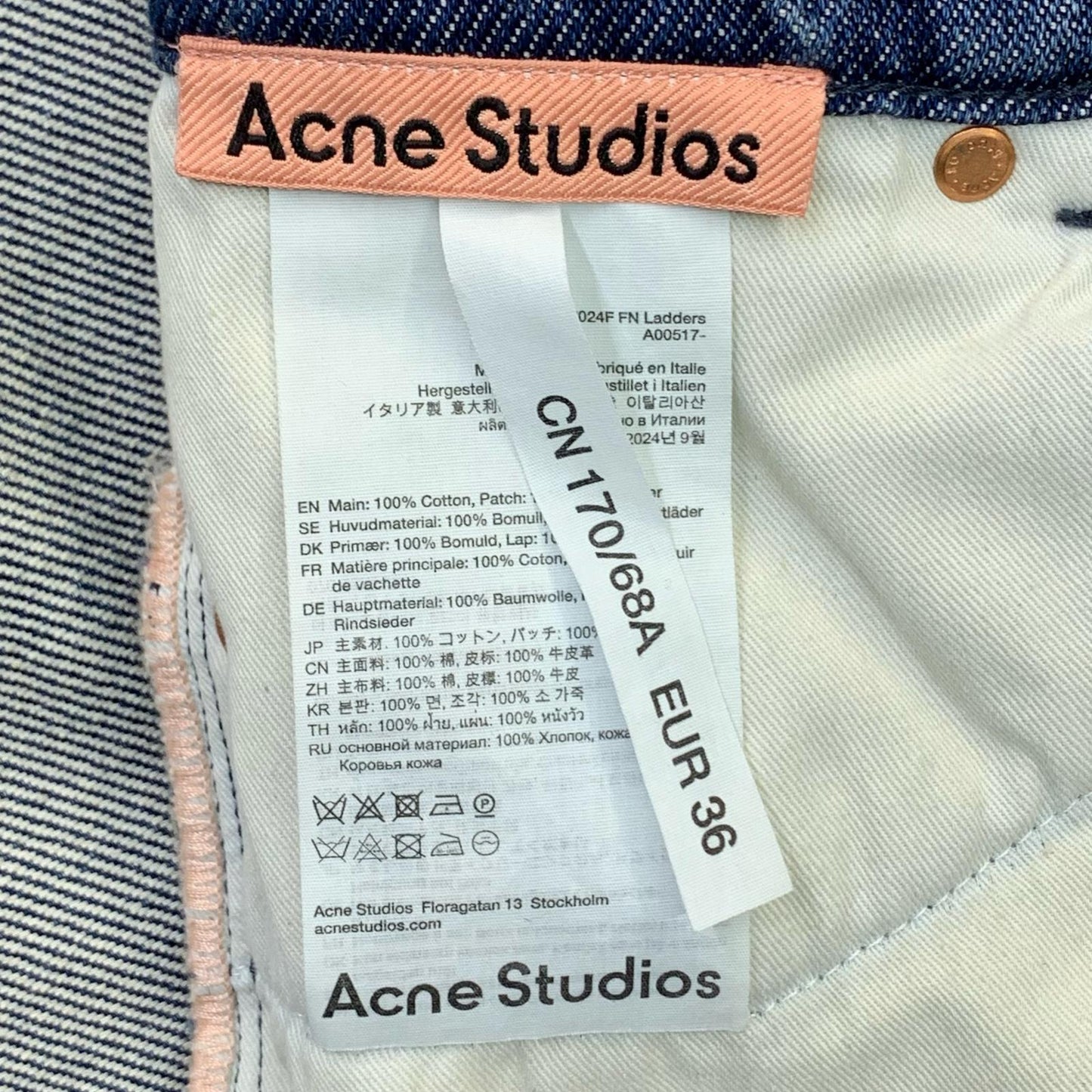 ACNE STUDIOS | Acne Studios Denim Pants Indigo