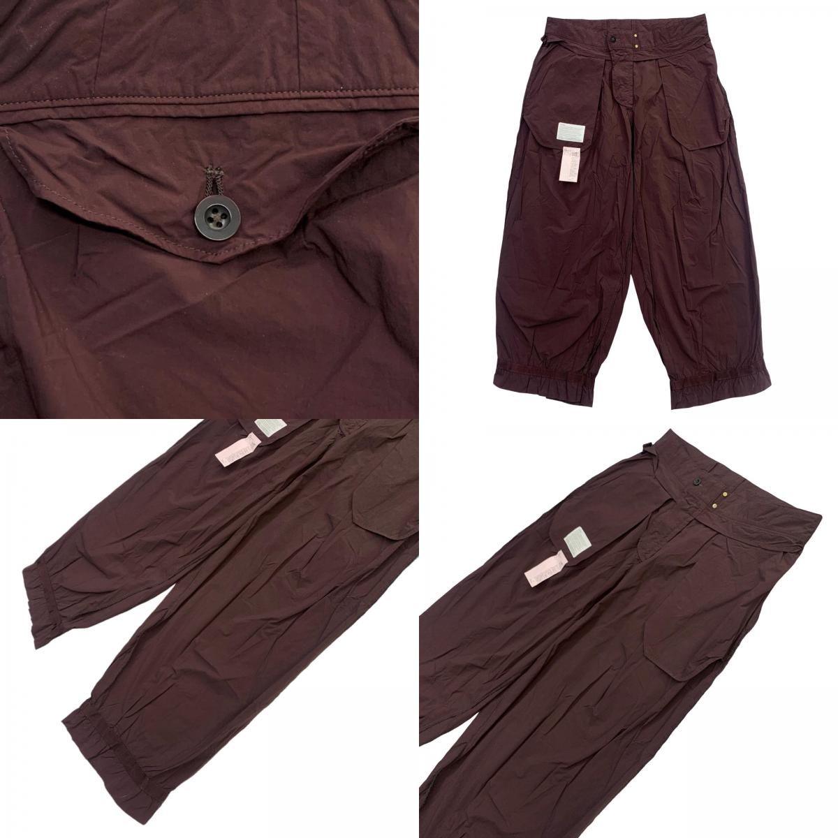 kolor | kolor PLEATS NYLON WIDEPANT Pants Brown Size: 2
