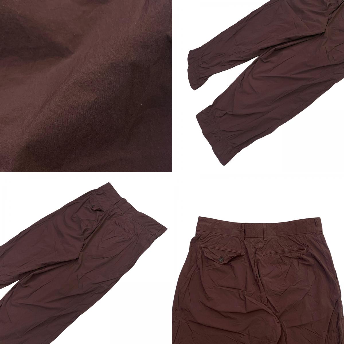 kolor | kolor PLEATS NYLON WIDEPANT Pants Brown Size: 2