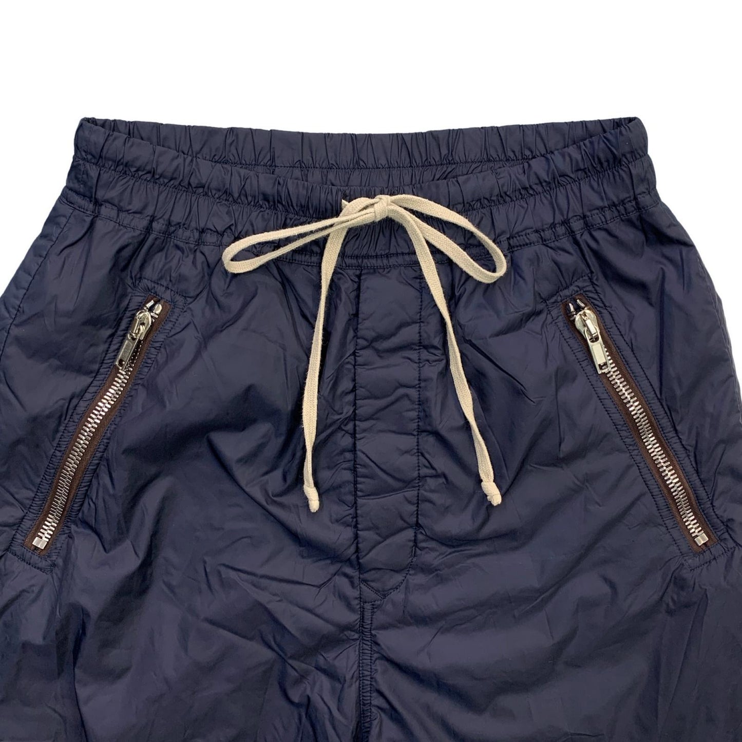 Rick Owens | Rick Owens Drawstring Zipped Cuff Jogger Pants Navy