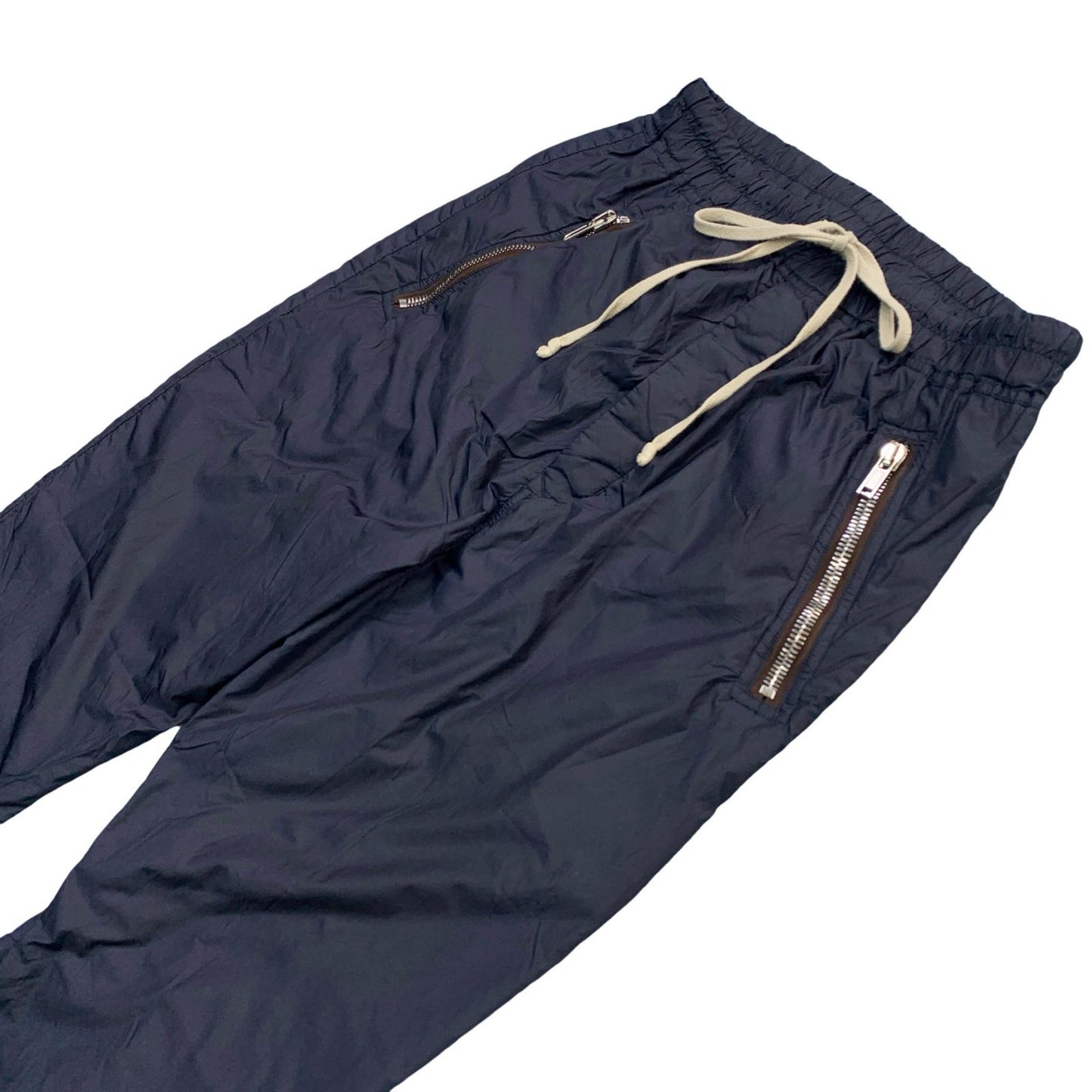 Rick Owens | Rick Owens Drawstring Zipped Cuff Jogger Pants Navy