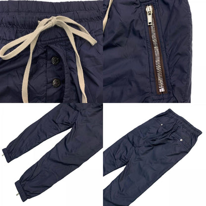 Rick Owens | Rick Owens Drawstring Zipped Cuff Jogger Pants Navy
