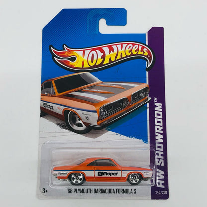 1/64 '68 PLYMOUTH BARRACUDA FORMULA S (Orange x White Line) "Hot WHEELS HW SHOWROOM" [X2004-07A3]