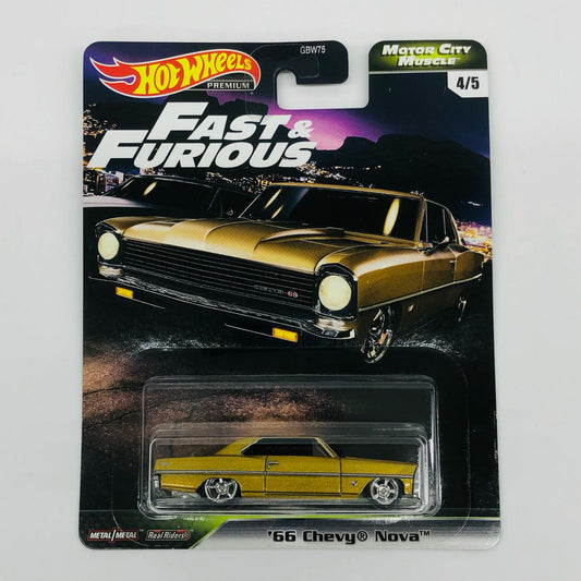 1/64’66ChevyNova「HotWheelsワイルド・スピード-MOTORCITYMUSCLE」[GJR72]