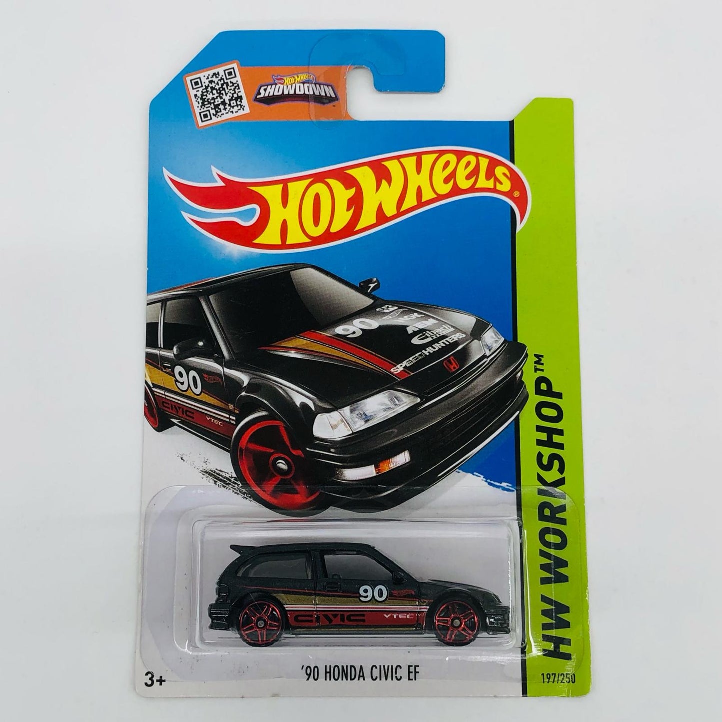 1/64 '90 HONDA CIVIC (Black) "Hot Wheels HW WORKSHOP" [CFH87-07B3]