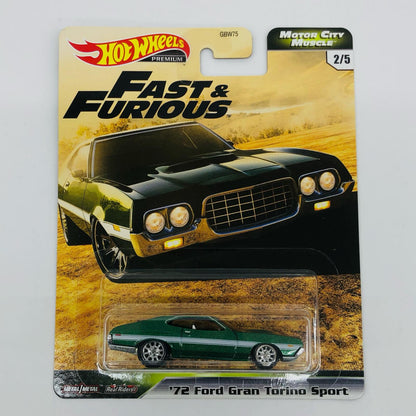 1/64 '72 Ford Gran Torino Sport "Hot Wheels Fast & Furious - MOTOR CITY MUSCLE" [GJR70]