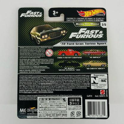 1/64 '72 Ford Gran Torino Sport "Hot Wheels Fast & Furious - MOTOR CITY MUSCLE" [GJR70]