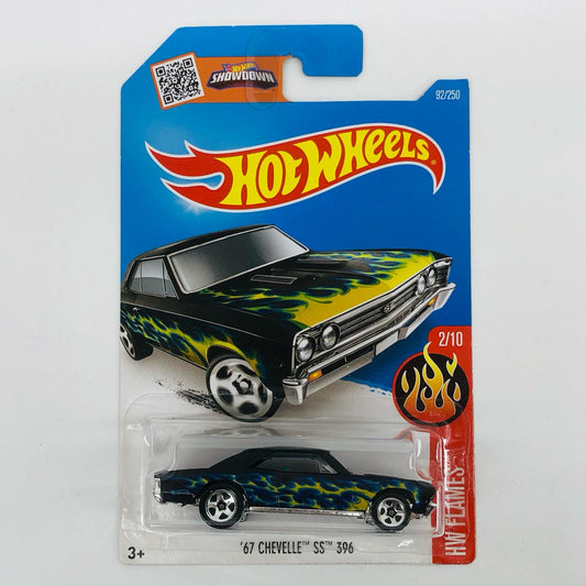 1/64’67CHEVELLESS396(ブラック)「HotWheelsHWFLAMES」[DHR07-D7B3]