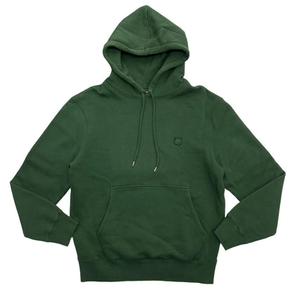 MAISON KITSUNE | BOLD FOX HEAD PATCH COMFORT HOODIE Green Size: M