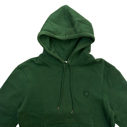 MAISON KITSUNE | BOLD FOX HEAD PATCH COMFORT HOODIE Green Size: M