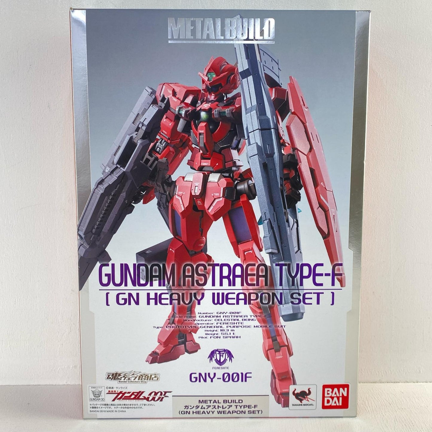 METAL BUILD Gundam Astraea Type F (GN Heavy Weapon Set) "Mobile Suit Gundam 00F" Tamashii Web Shop Exclusive [Figure]