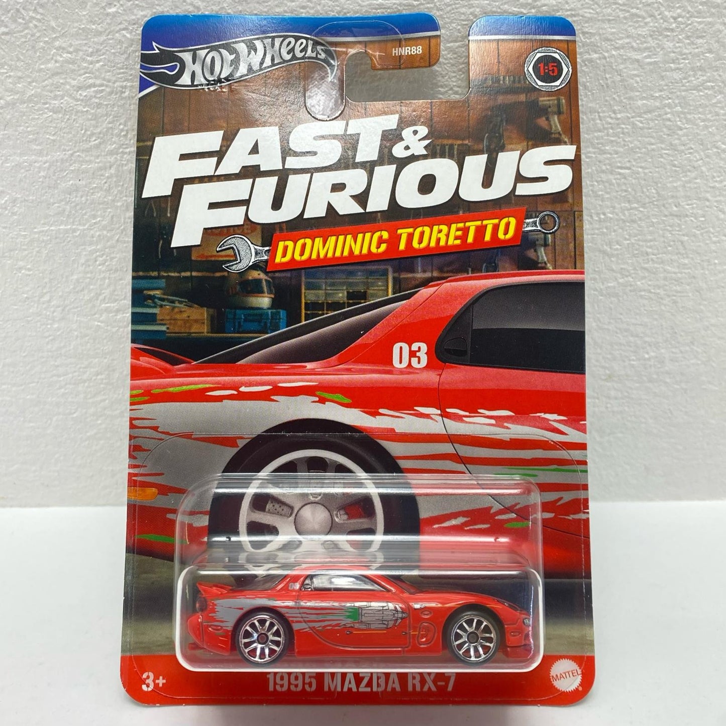 Hot Wheels 1995 RX-7 FAST&FURIOUS DOMINIC TORETTO
