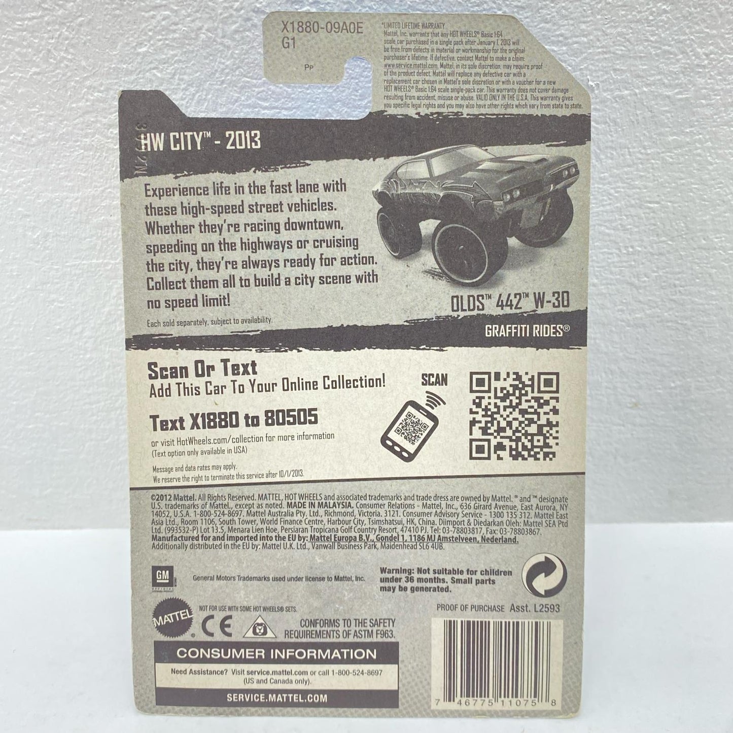 Hot Wheels OLDS 442 W-30