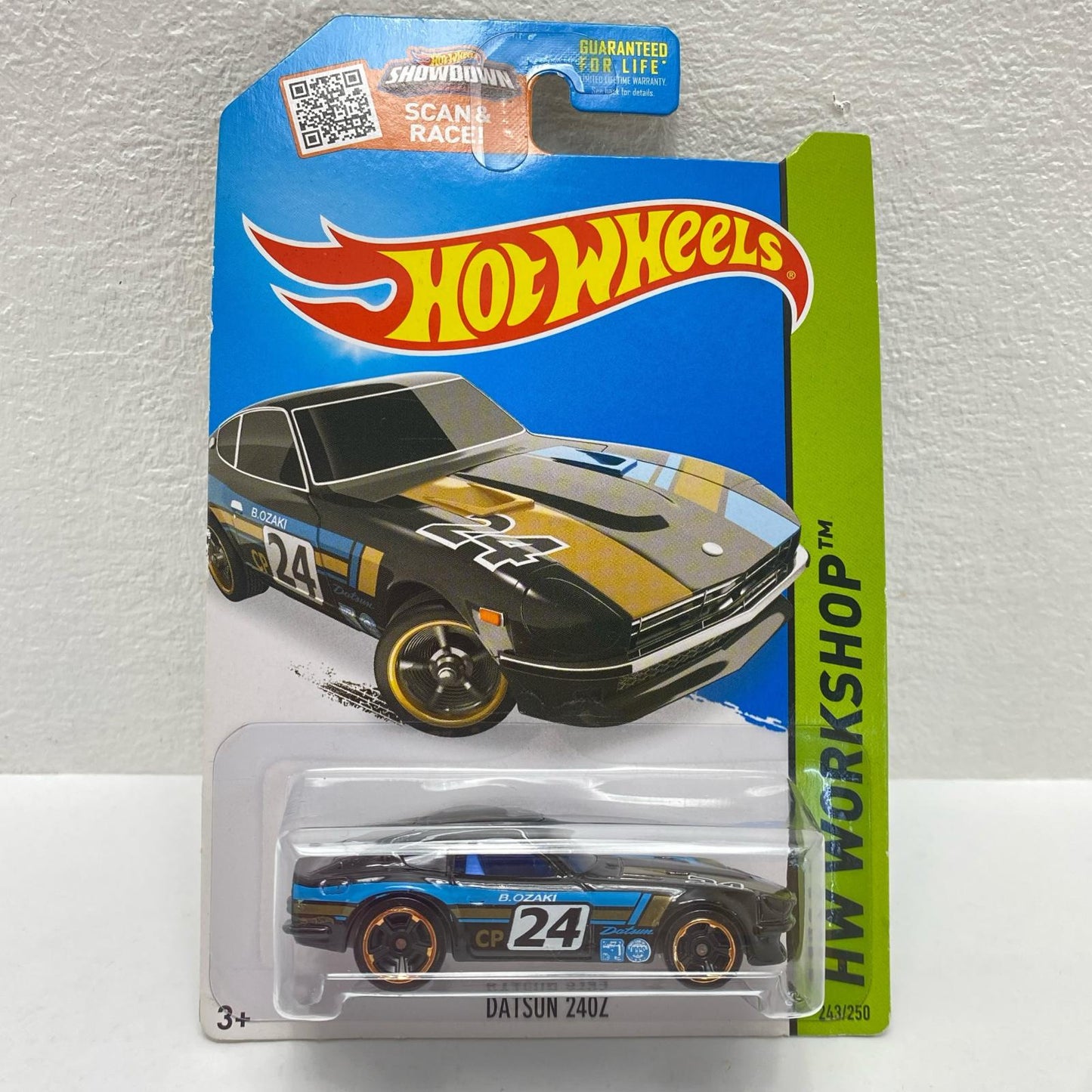 Hot Wheels WORKSHOP DATSUN 240Z Black x Gold
