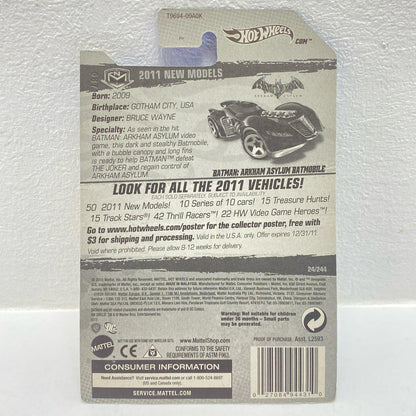 Hot Wheels ARKHAM ASYLUM BATMOBILE