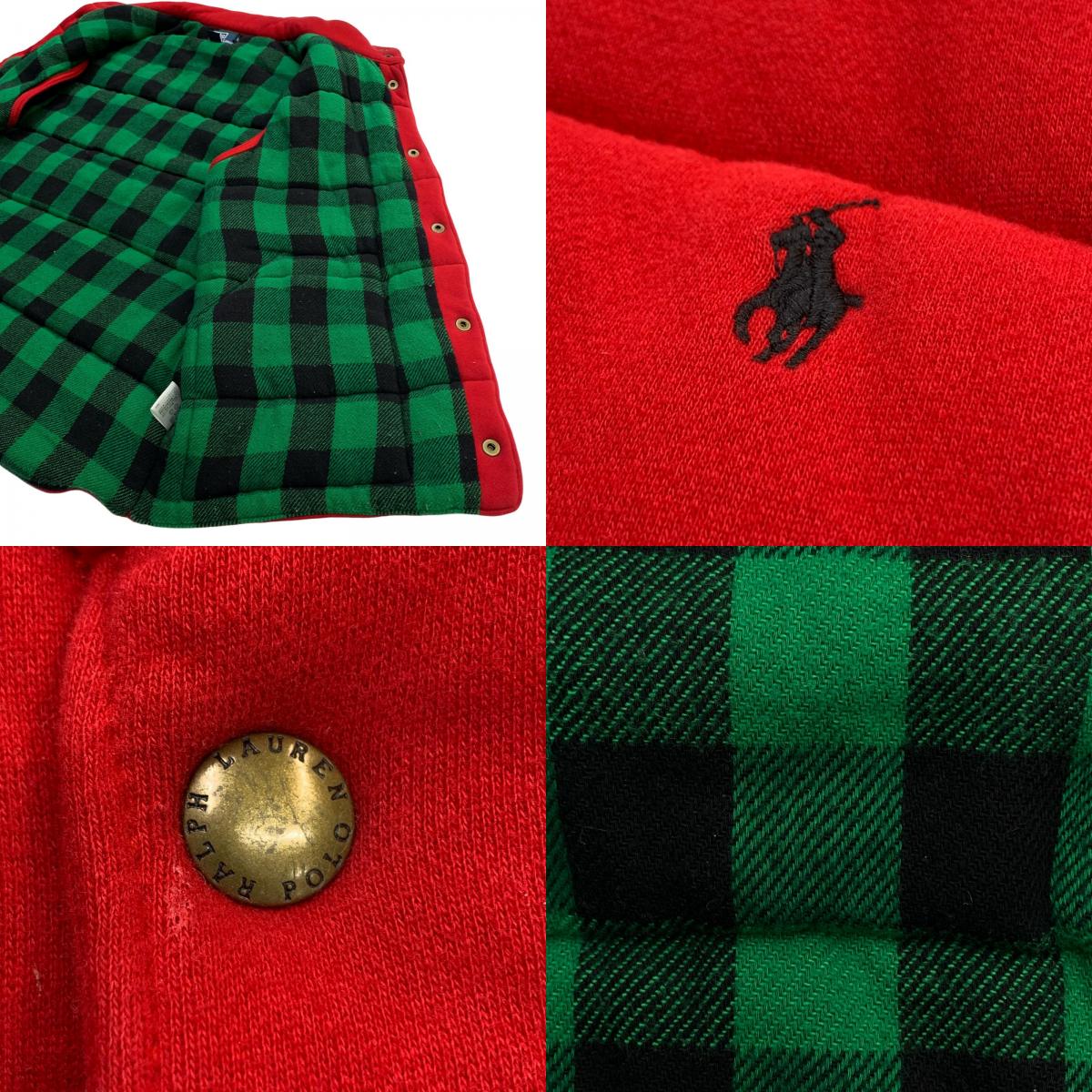 POLO RALPH LAUREN | ポロ・ラルフローレン 中綿ベスト レッド サイズ：XL