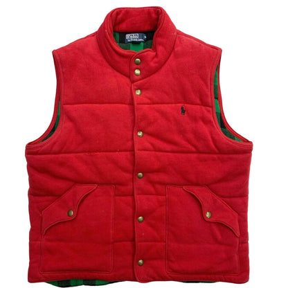 POLO RALPH LAUREN | ポロ・ラルフローレン 中綿ベスト レッド サイズ：XL