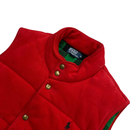 POLO RALPH LAUREN | ポロ・ラルフローレン 中綿ベスト レッド サイズ：XL