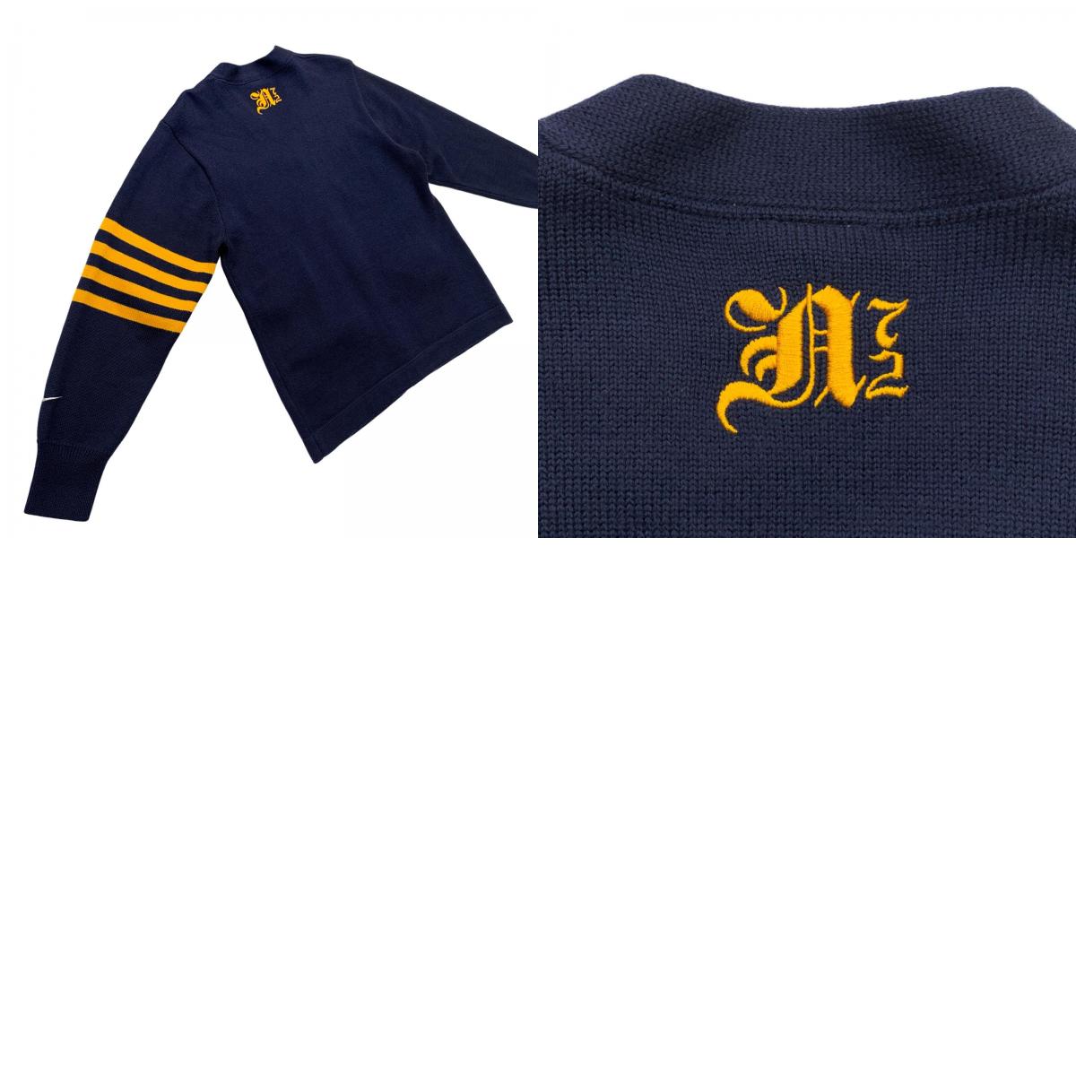 NIKE | Nike Lettered Cardigan Cardigan NIKE (VINTAGE) Blue Size: M